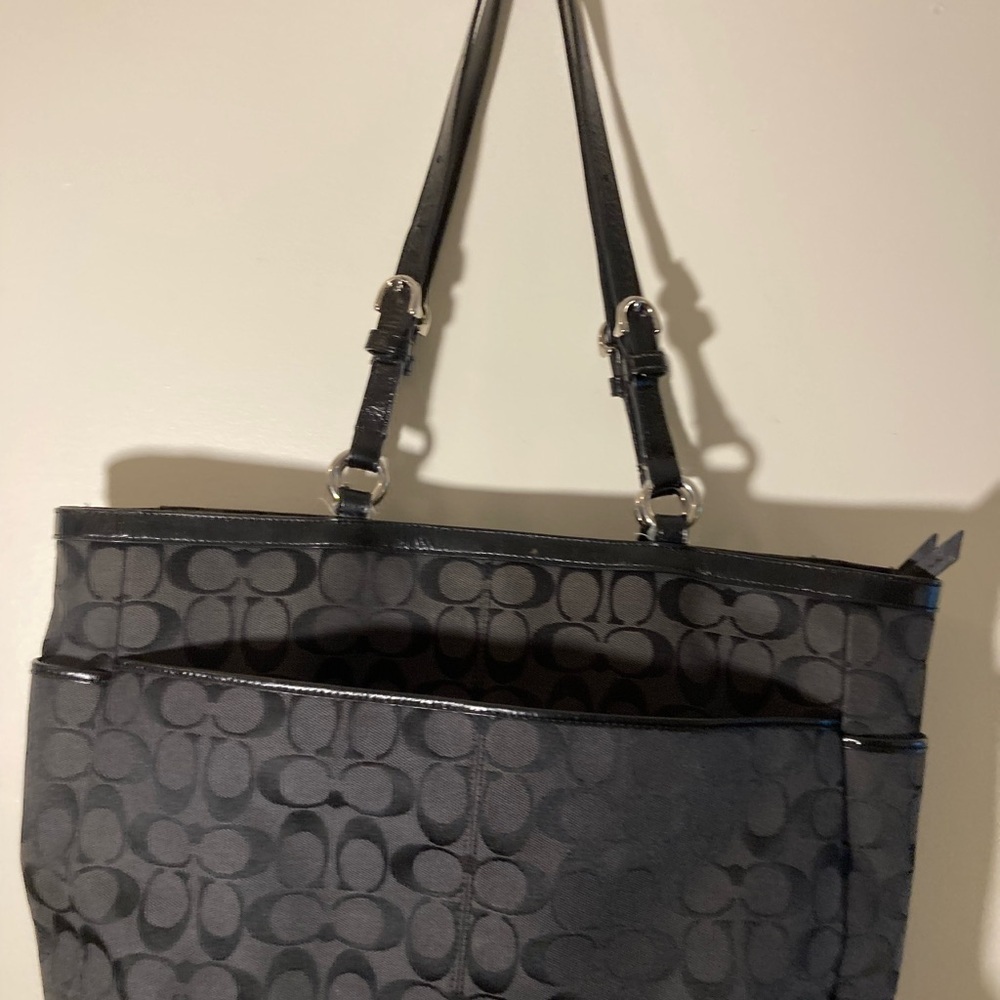 Coach black signature SHOULDERBAG  tote F17725 - Picture 12 of 12